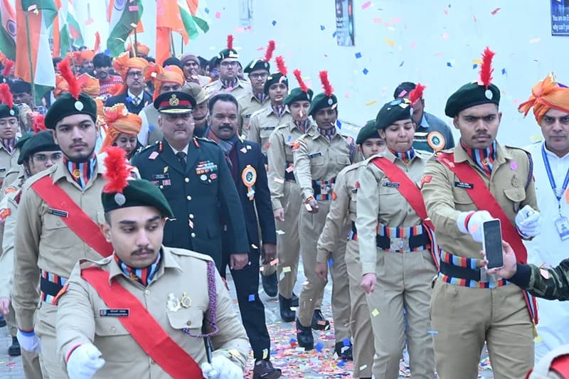 NCC Drill and Parade at SRMIST