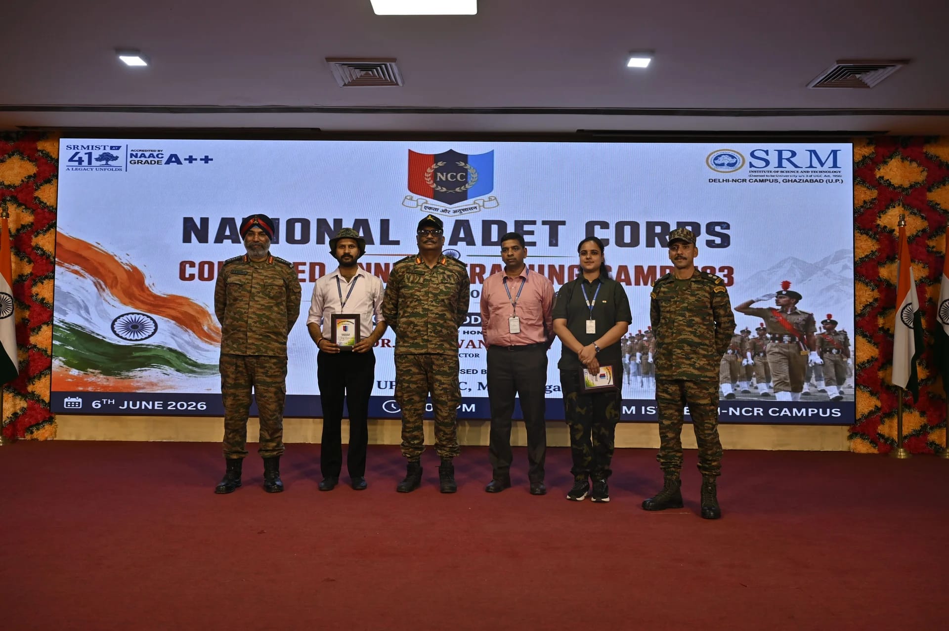SRM NCC Cadets Batch Assembly