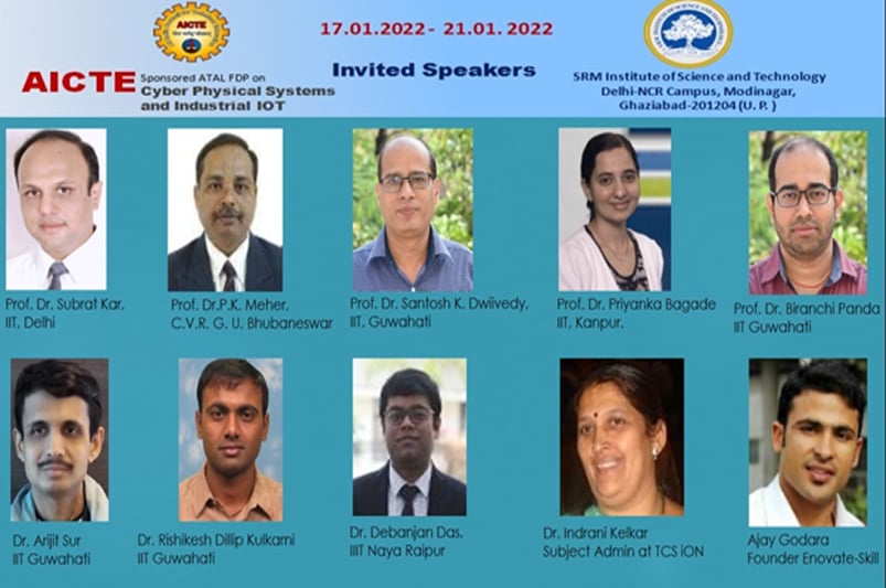 Five Days ATAL FDP Cyber Physical Systems and Industrial IoT Organized by Department of CSE from 17-01-2022 — Photo 2 of 2
