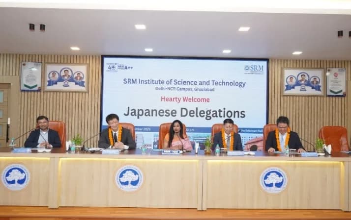 Japanese Delegations at SRM IST Delhi-NCR Campus